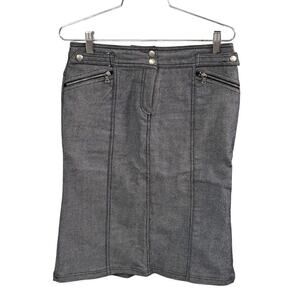 Express gray denim pencil skirt size 2